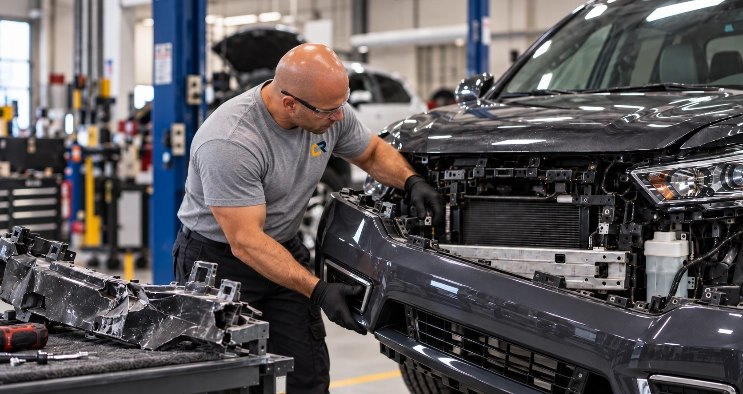 Why Some Collision-Damaged Parts Must Be Replaced Instead of Repaired